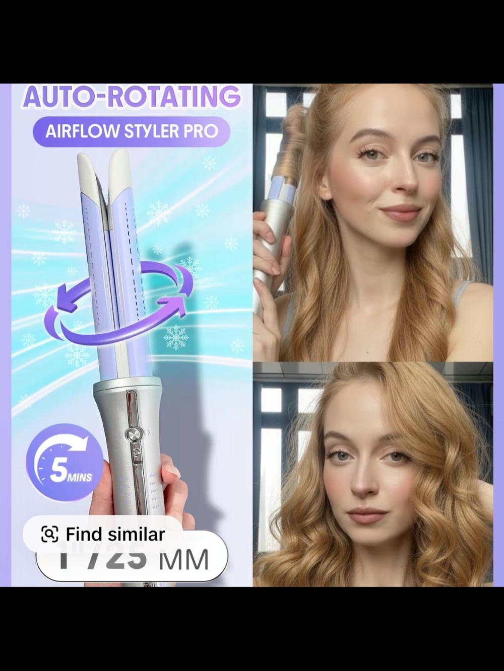 Airflow Styler Cool Lock 360° Curling Wave Styler NIB
SHEGLAM